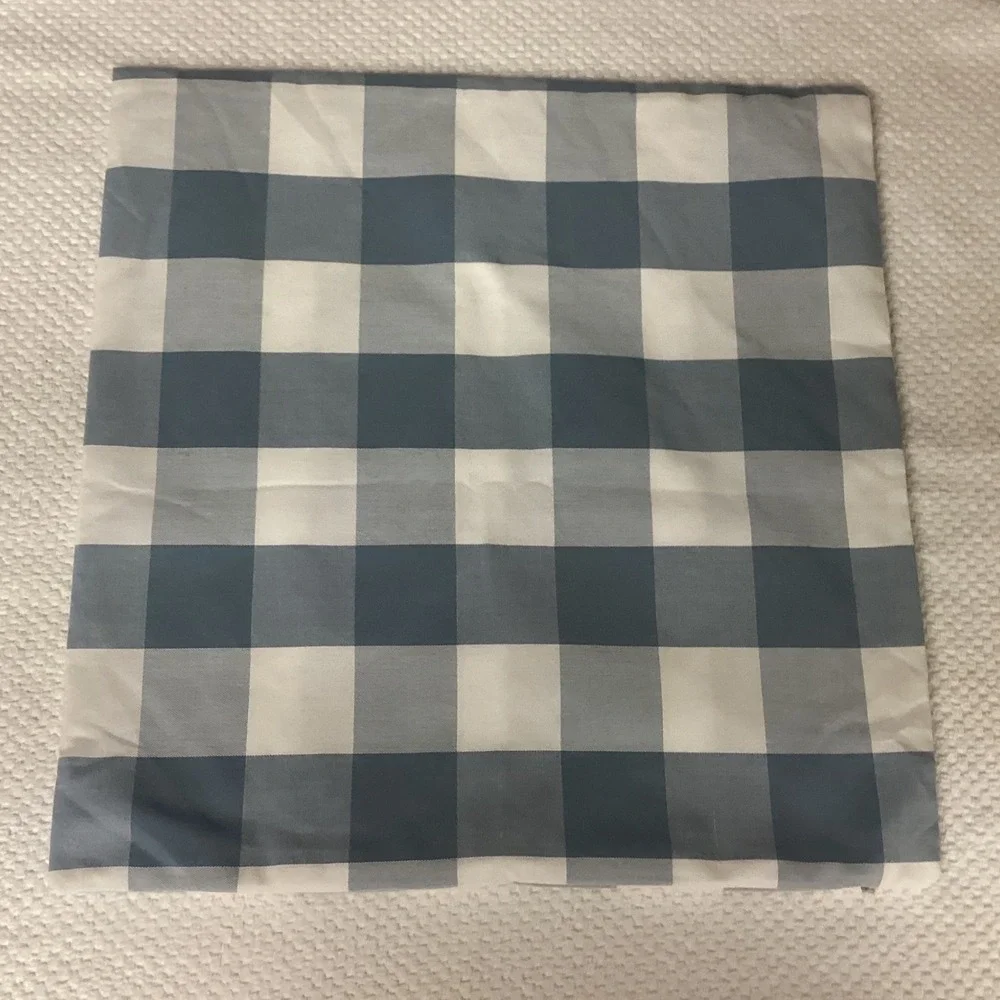Throw Pillow Cover Blue White Plaid Living Room Bedroom‎ Farmhouse Ocean 18x18